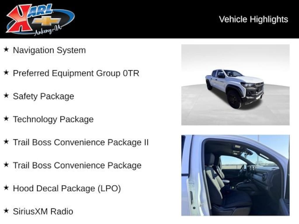 Used 2024 Chevrolet Colorado Trail Boss Truck Crew Cab