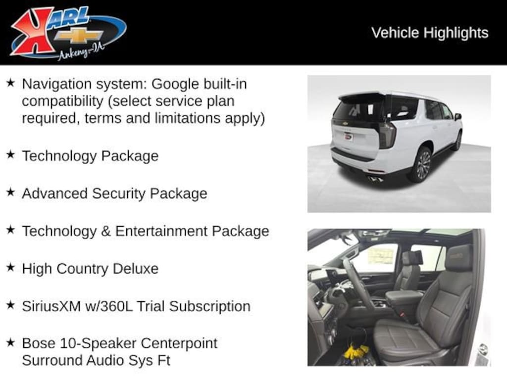 New 2026 Chevrolet Tahoe High Country SUV