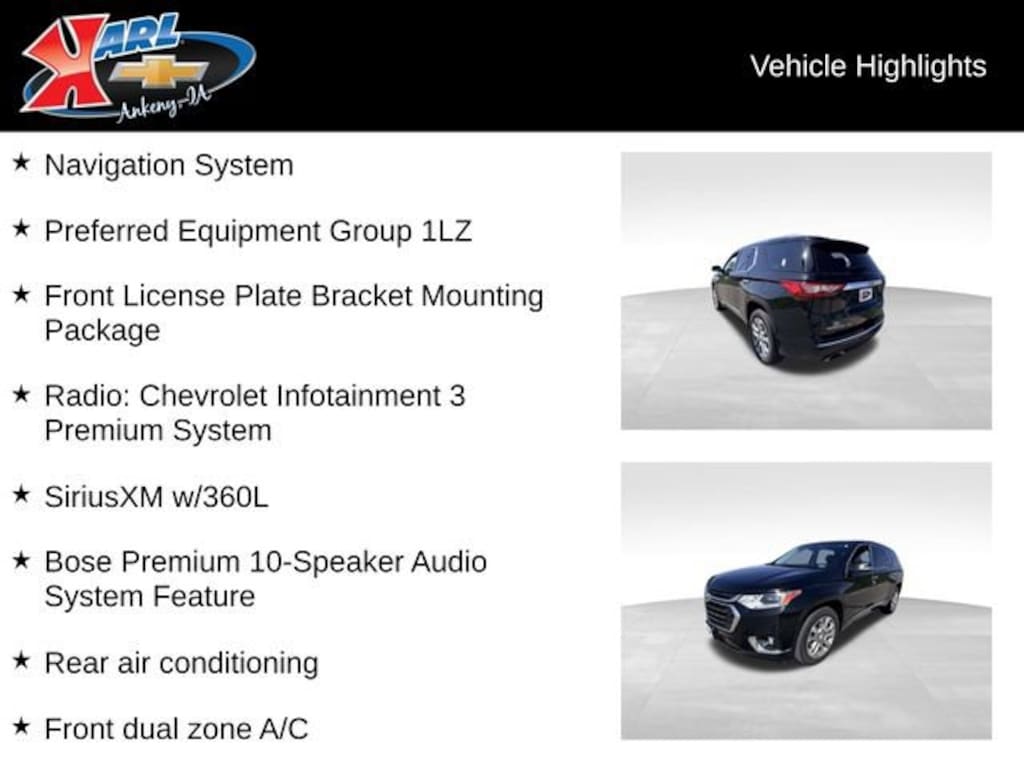 Used 2021 Chevrolet Traverse Premier SUV
