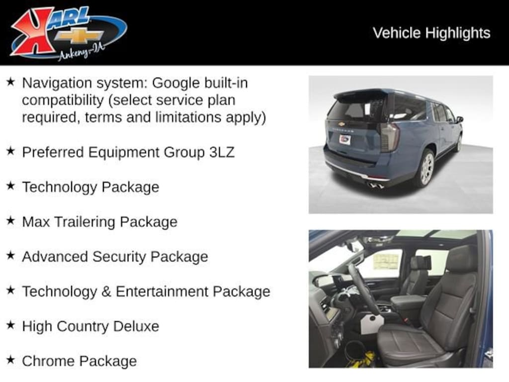 New 2026 Chevrolet Suburban High Country SUV