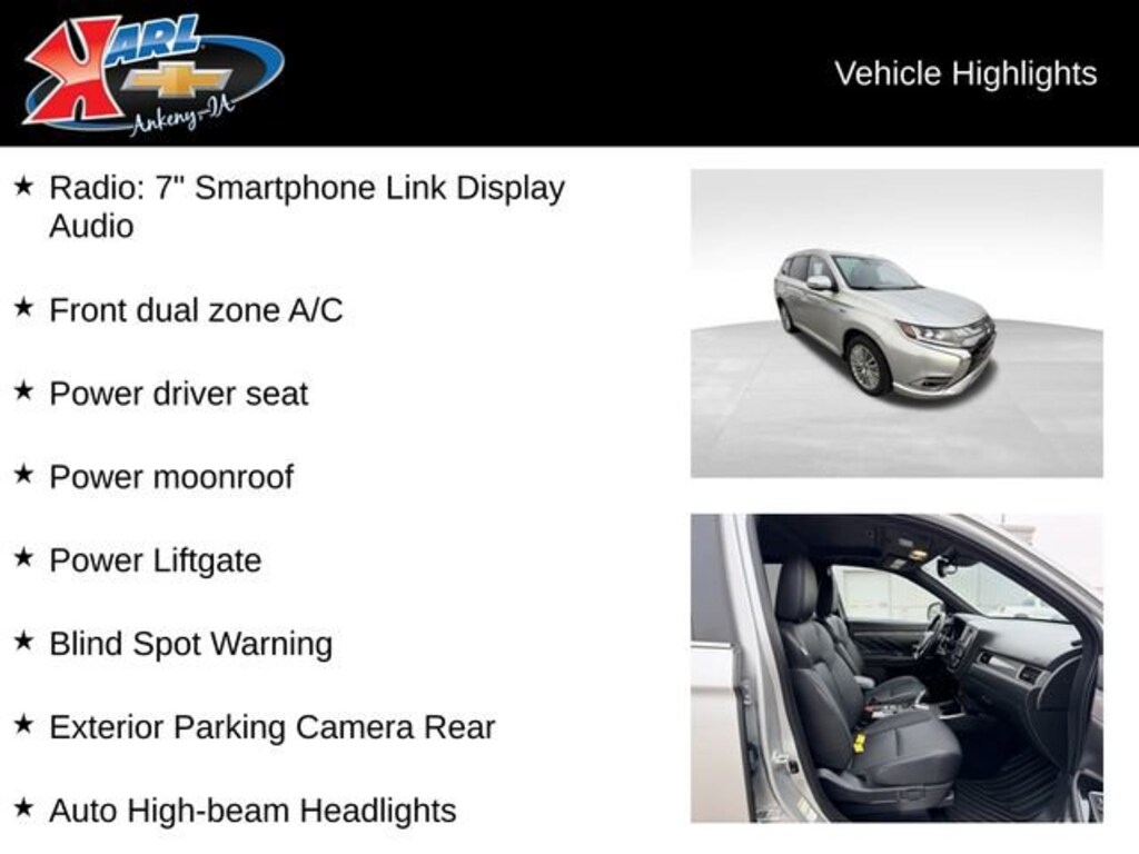 Used 2019 Mitsubishi Outlander Phev SEL SUV