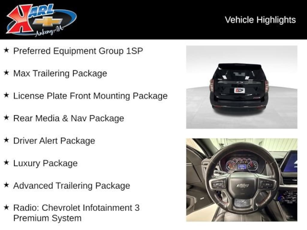 Used 2021 Chevrolet Tahoe RST SUV