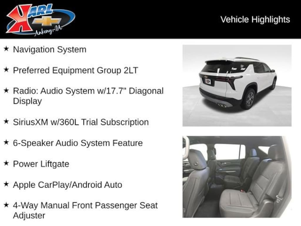 New 2026 Chevrolet Traverse LT SUV
