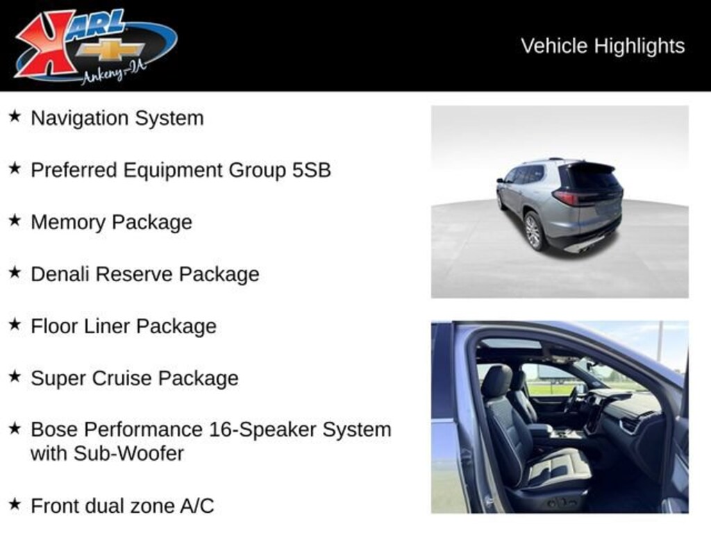 Used 2025 GMC Acadia Denali SUV