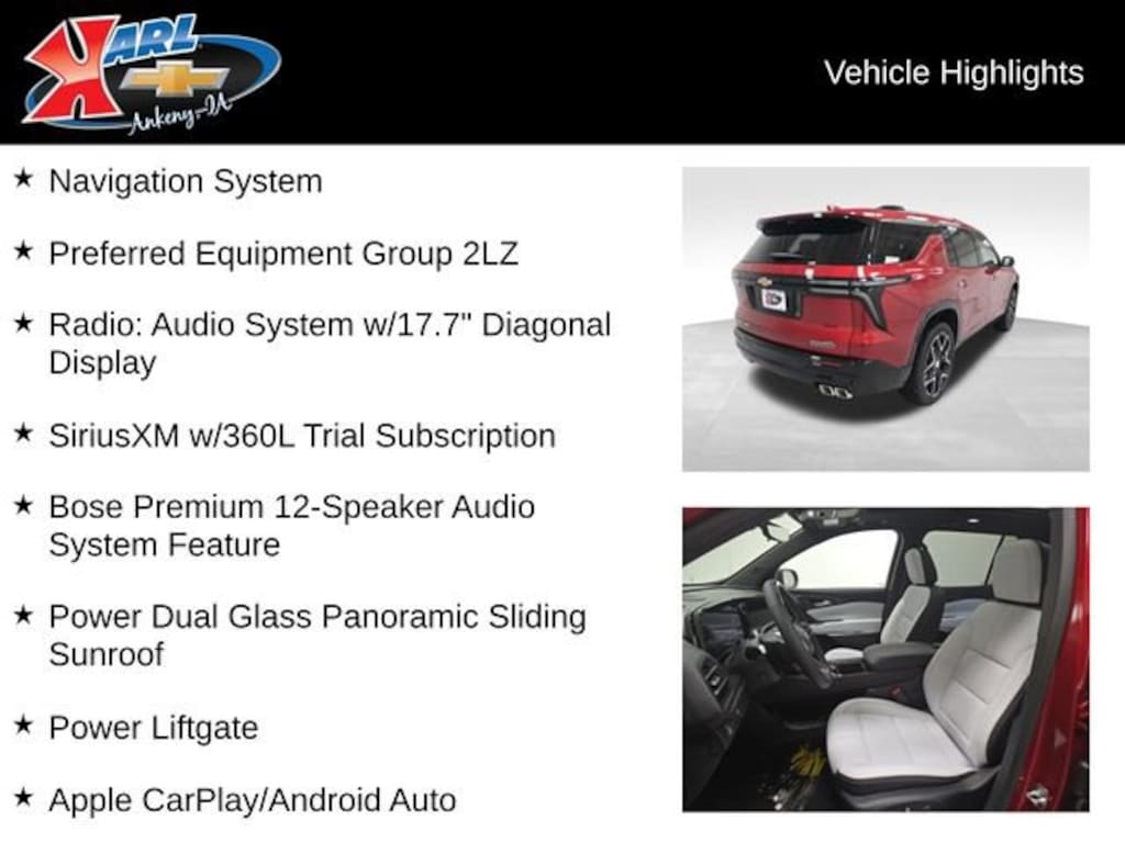 New 2026 Chevrolet Traverse High Country SUV