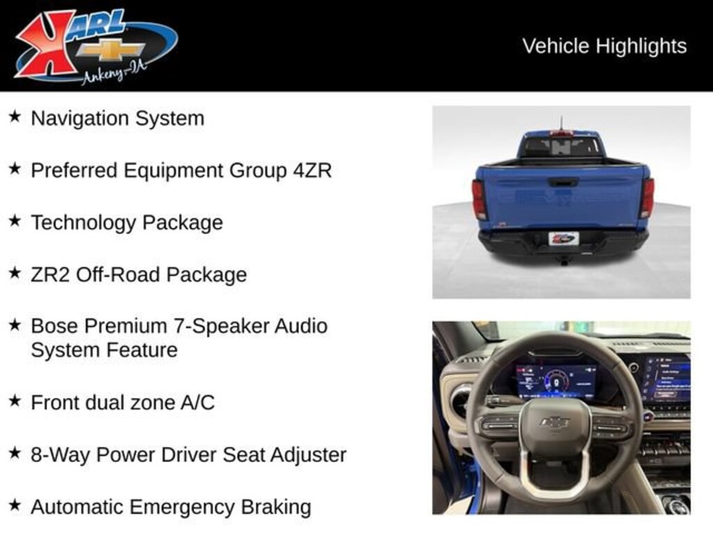 Used 2025 Chevrolet Colorado ZR2 Truck Crew Cab