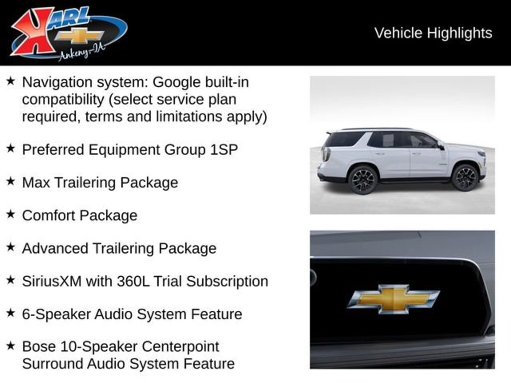 New 2026 Chevrolet Tahoe RST SUV