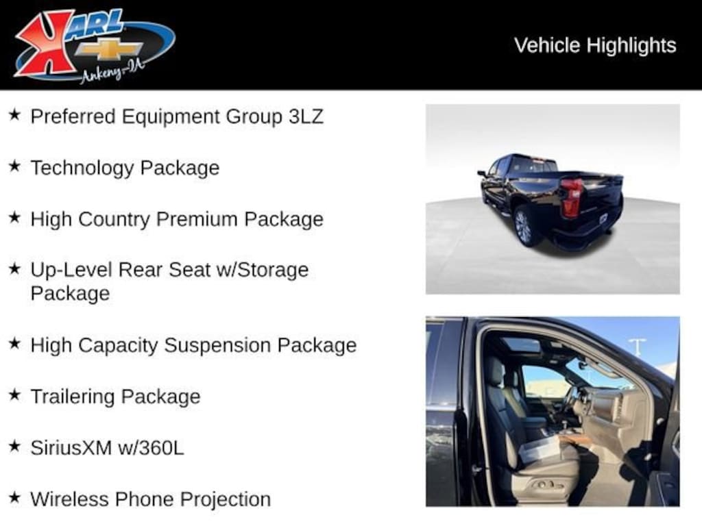 Used 2023 Chevrolet Silverado 1500 High Country Truck Crew Cab