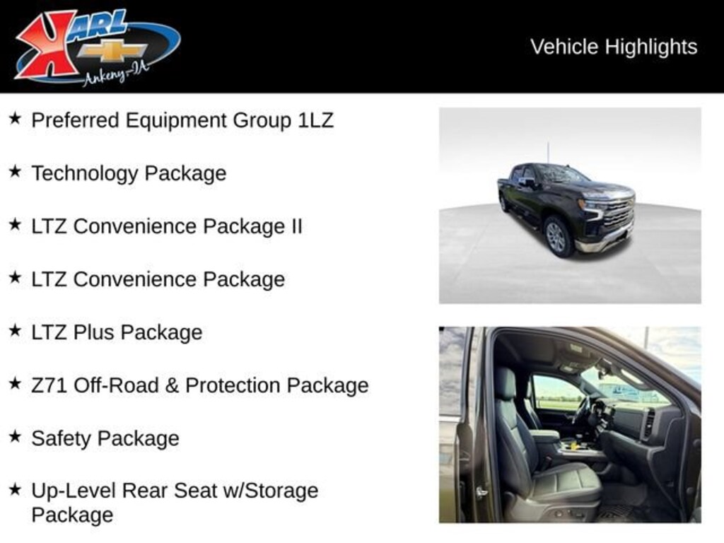Used 2023 Chevrolet Silverado 1500 LTZ Truck Crew Cab