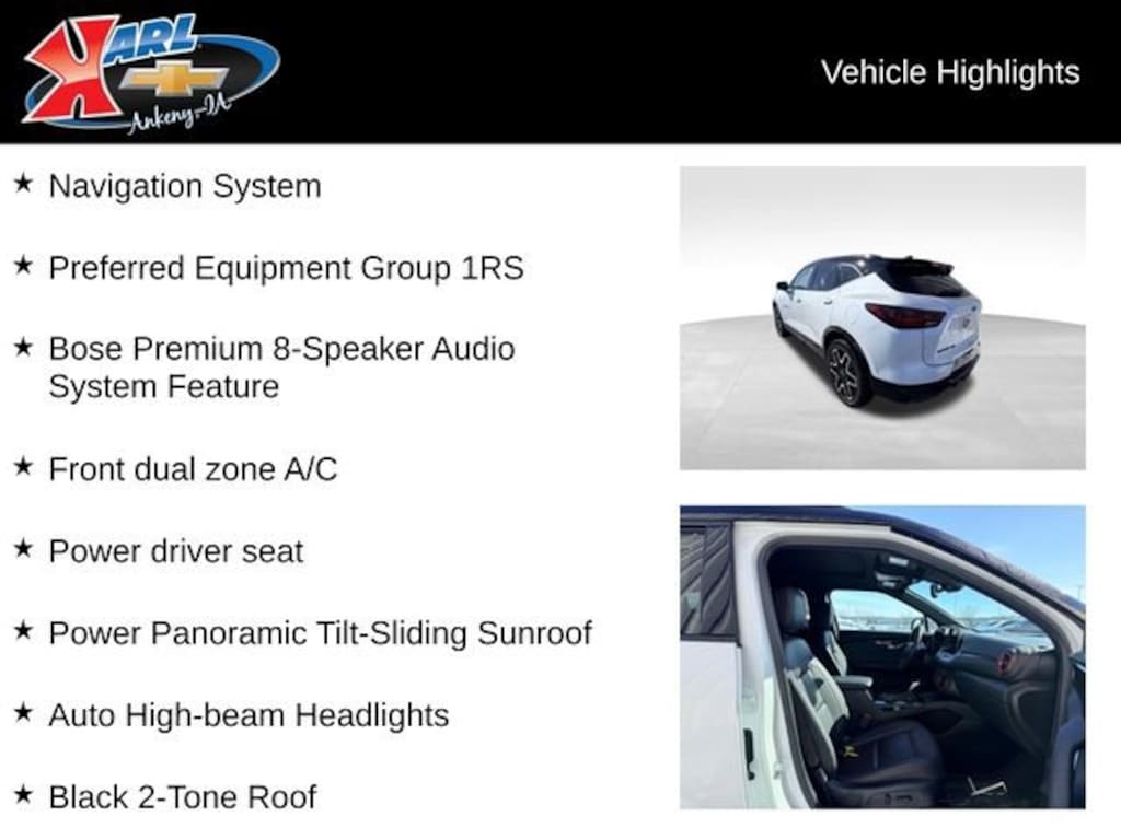 Used 2023 Chevrolet Blazer RS SUV