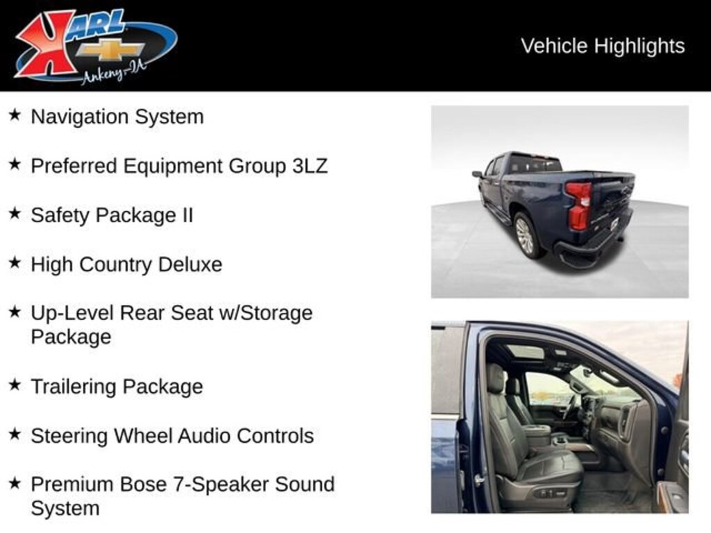 Used 2022 Chevrolet Silverado 1500 LTD High Country Truck Crew Cab