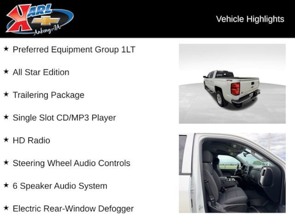 Used 2018 Chevrolet Silverado 1500 LT Truck Crew Cab