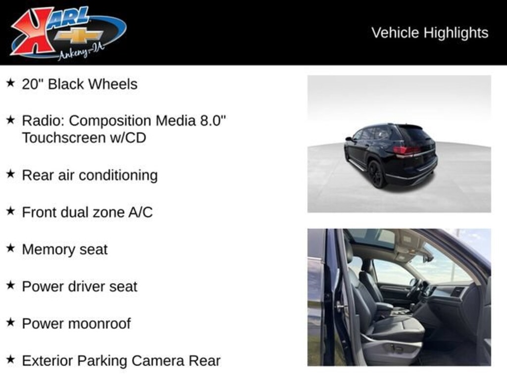 Used 2018 Volkswagen Atlas 3.6L V6 SEL SUV