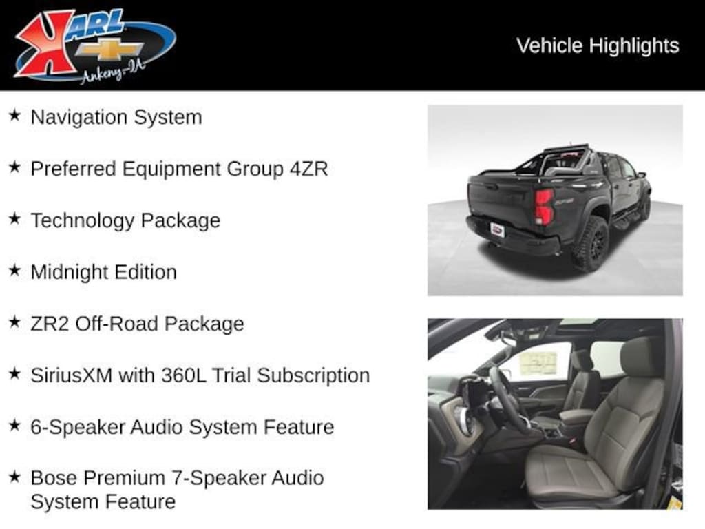 New 2026 Chevrolet Colorado ZR2 Truck Crew Cab