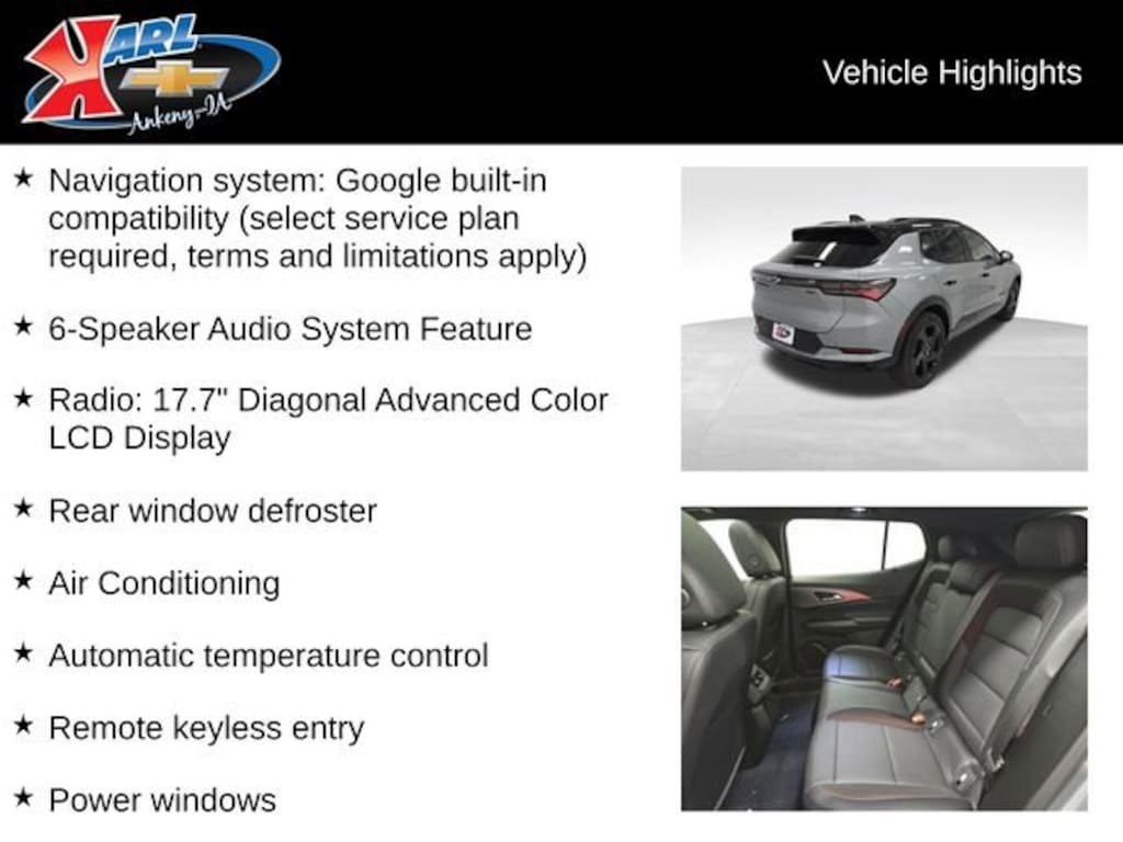 New 2026 Chevrolet Equinox EV RS SUV