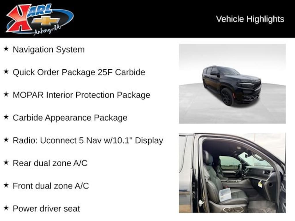 Used 2024 Jeep Wagoneer Series II Carbide 4x4 SUV