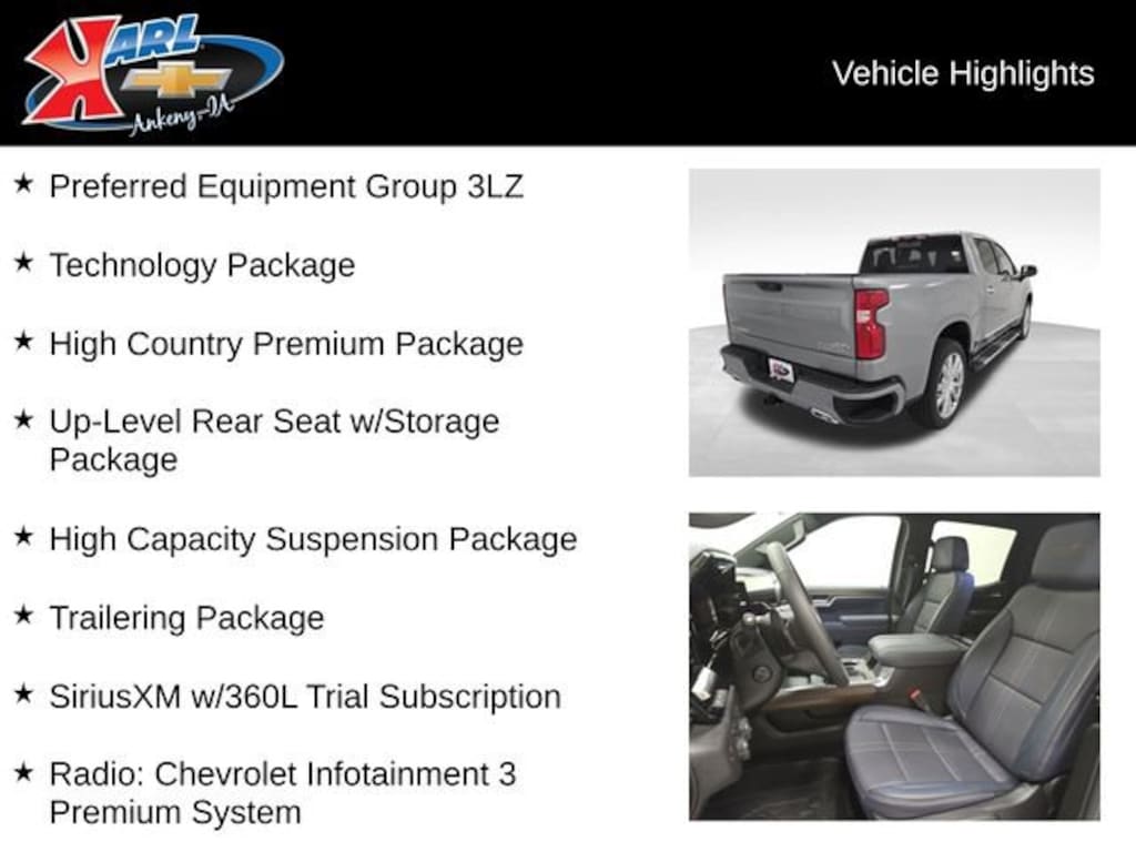 New 2026 Chevrolet Silverado 1500 High Country Truck Crew Cab