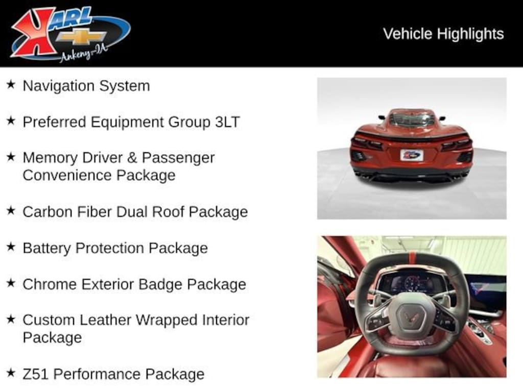 Used 2022 Chevrolet Corvette Stingray 3LT Performance