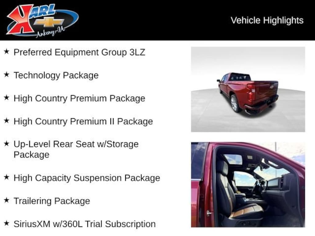 Used 2025 Chevrolet Silverado 1500 High Country Truck Crew Cab