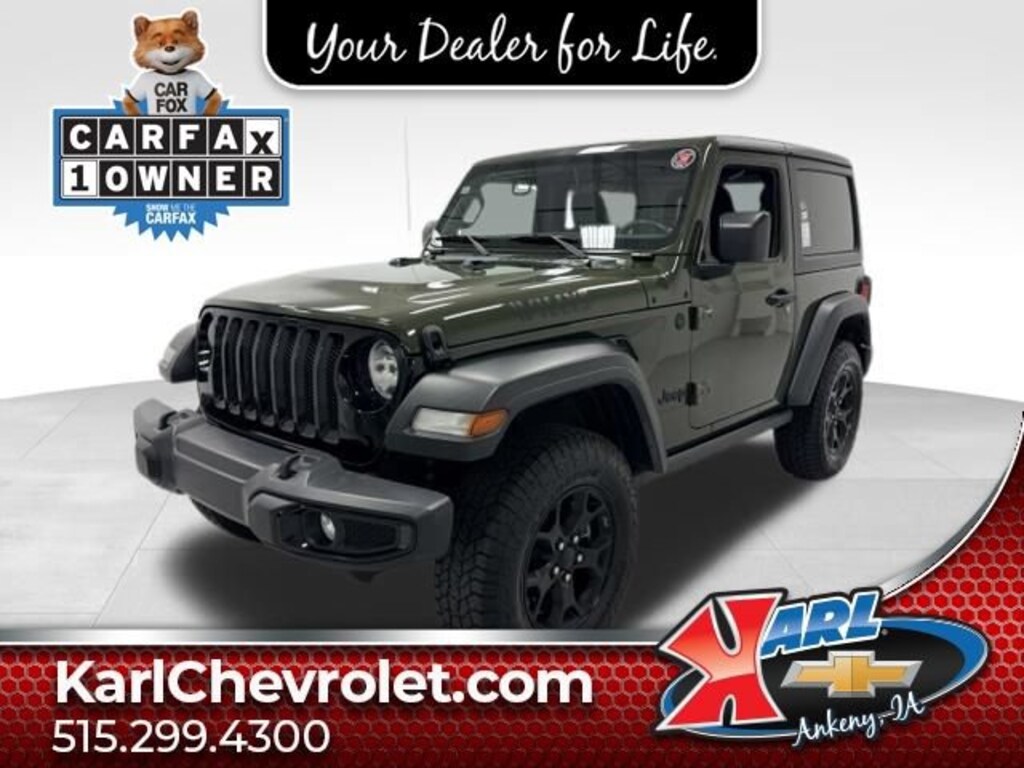 Used 2021 Jeep Wrangler Willys Sport 4X4 SUV