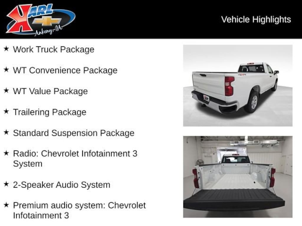New 2026 Chevrolet Silverado 1500 WT Truck Regular Cab