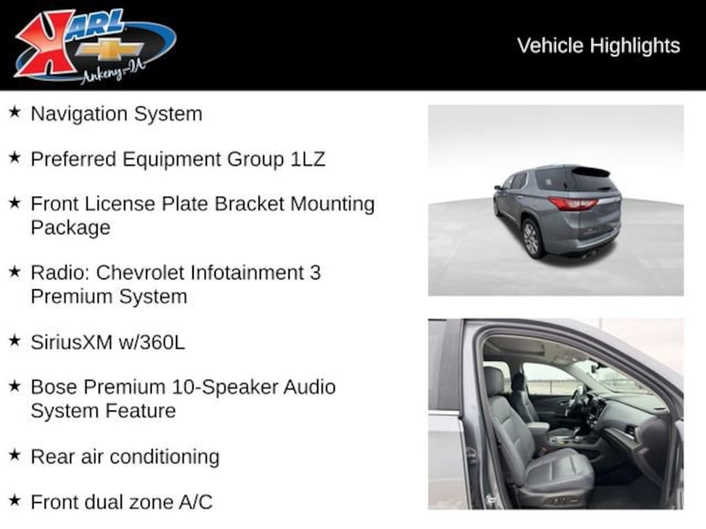 Used 2021 Chevrolet Traverse Premier SUV