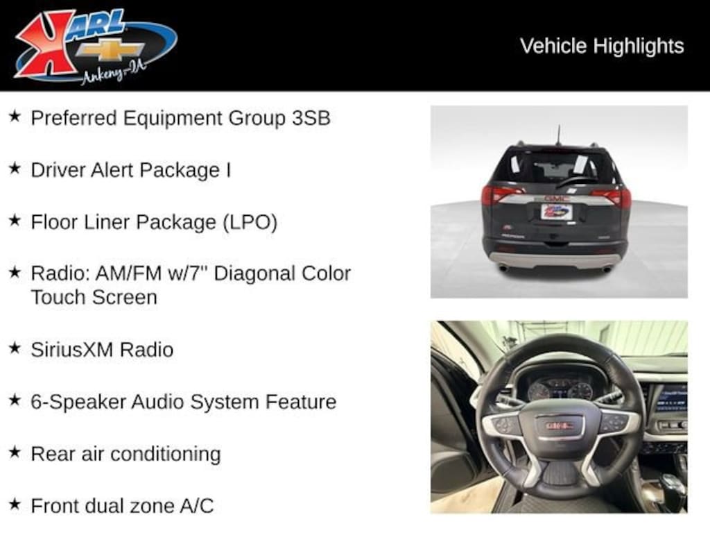 Used 2019 GMC Acadia SLE SUV