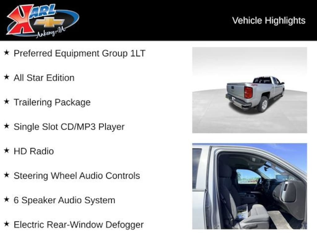 Used 2018 Chevrolet Silverado 1500 LT Truck Double Cab