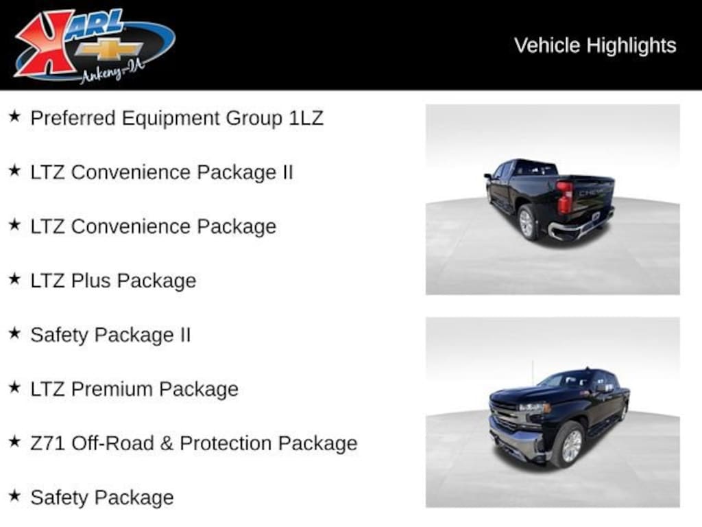 Used 2021 Chevrolet Silverado 1500 LTZ Truck Crew Cab