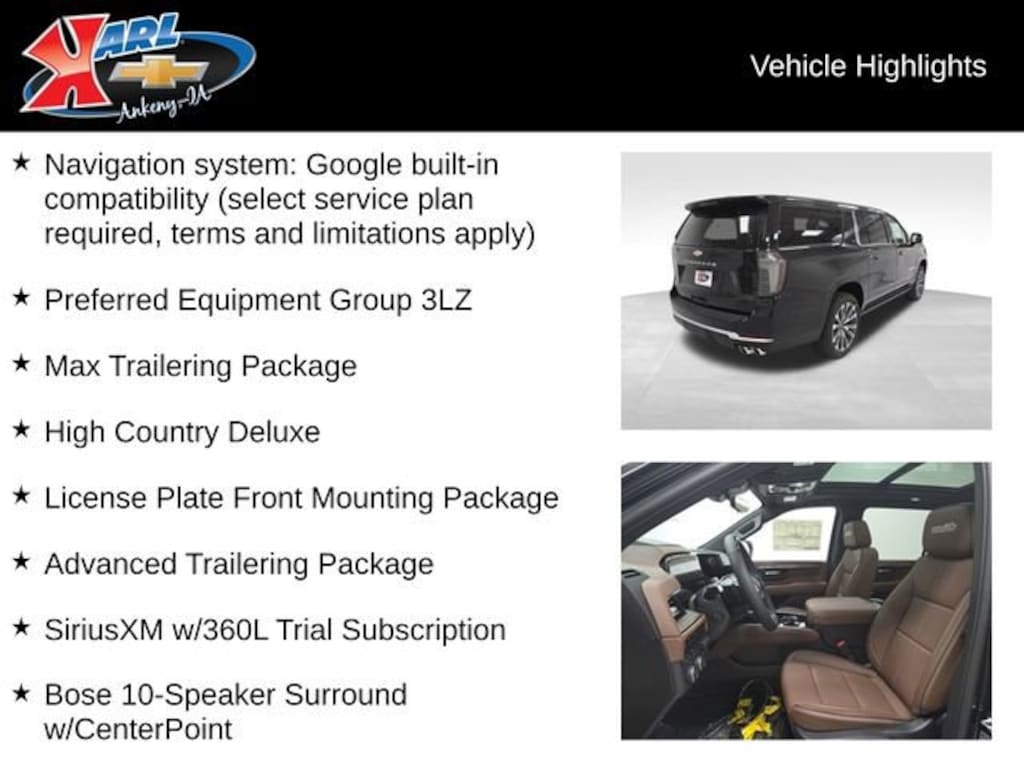 New 2026 Chevrolet Suburban High Country SUV