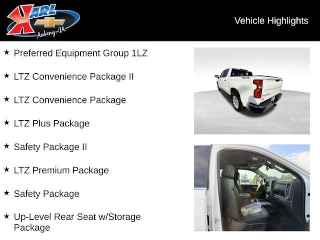 Used 2019 Chevrolet Silverado 1500 LTZ Truck Crew Cab