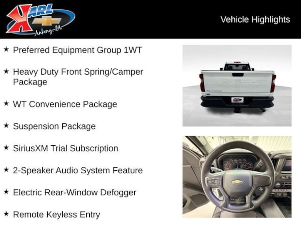 Used 2025 Chevrolet Silverado 3500 HD WT Truck Regular Cab