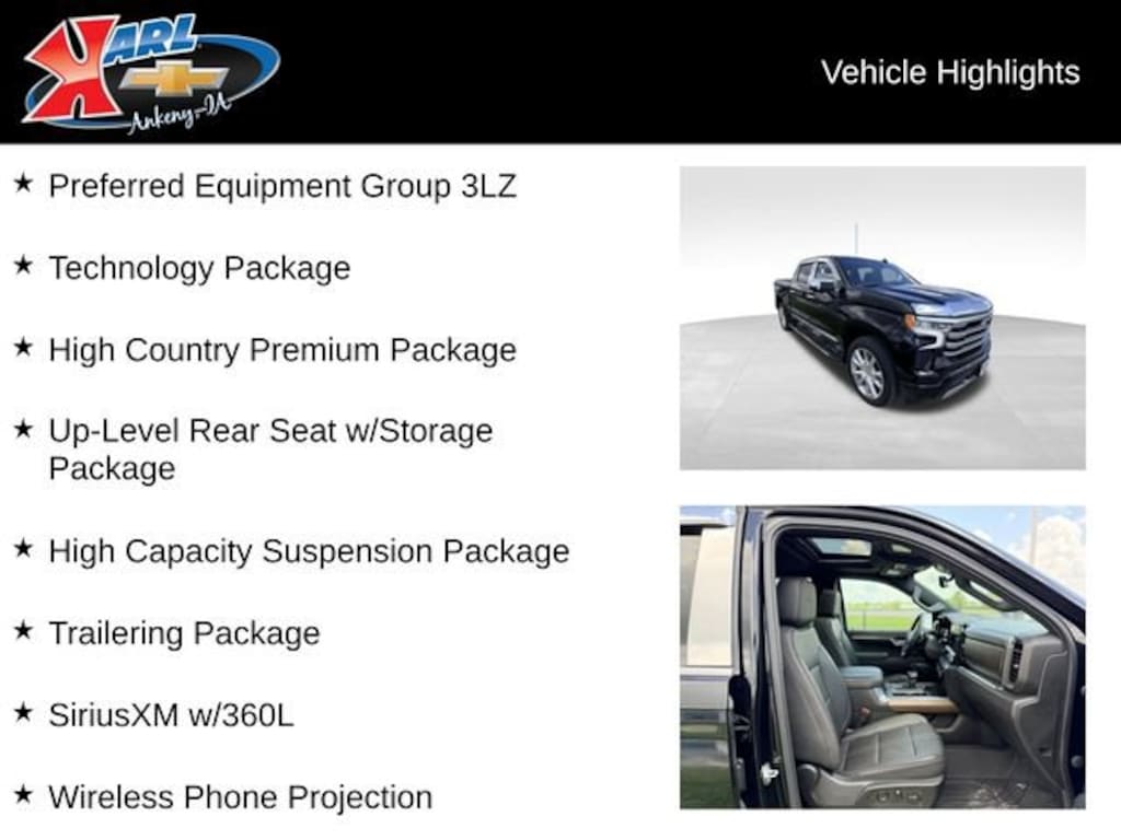 Used 2023 Chevrolet Silverado 1500 High Country Truck Crew Cab