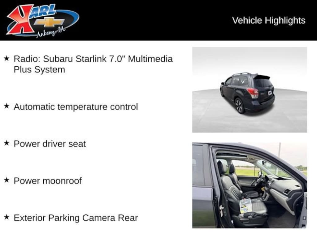 Used 2018 Subaru Forester 2.5i Premium SUV