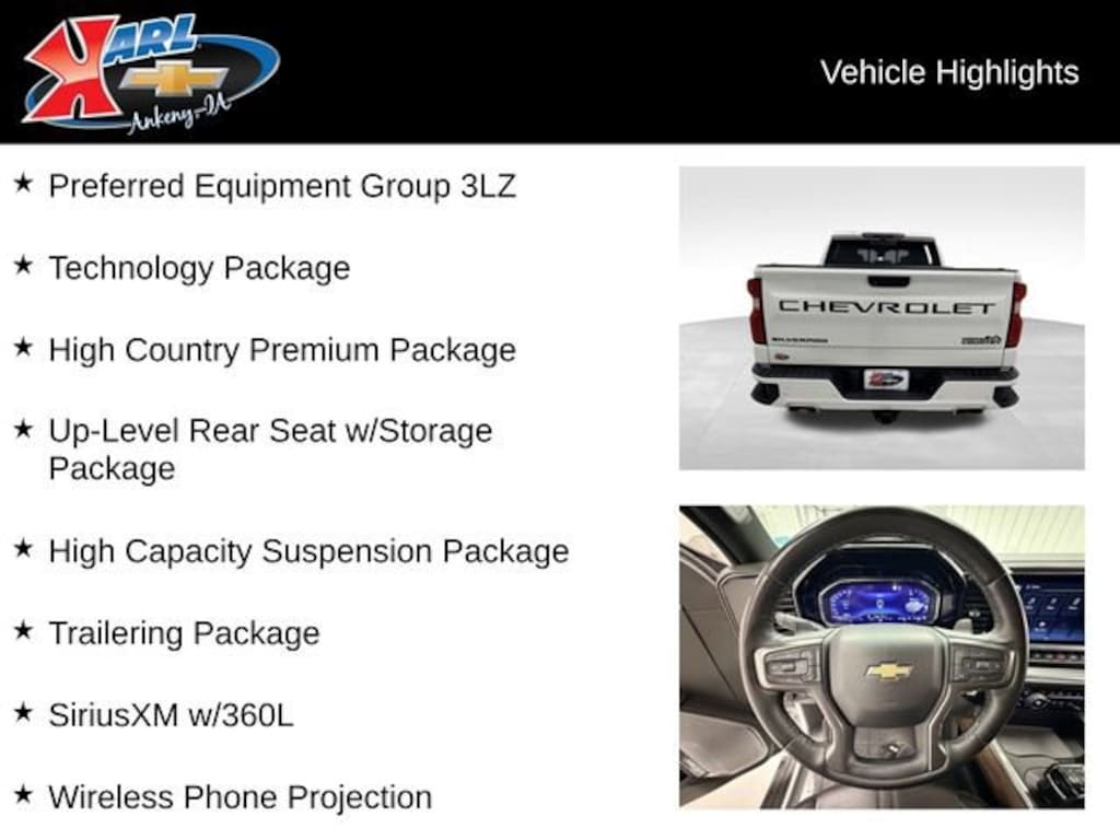 Used 2023 Chevrolet Silverado 1500 High Country Truck Crew Cab