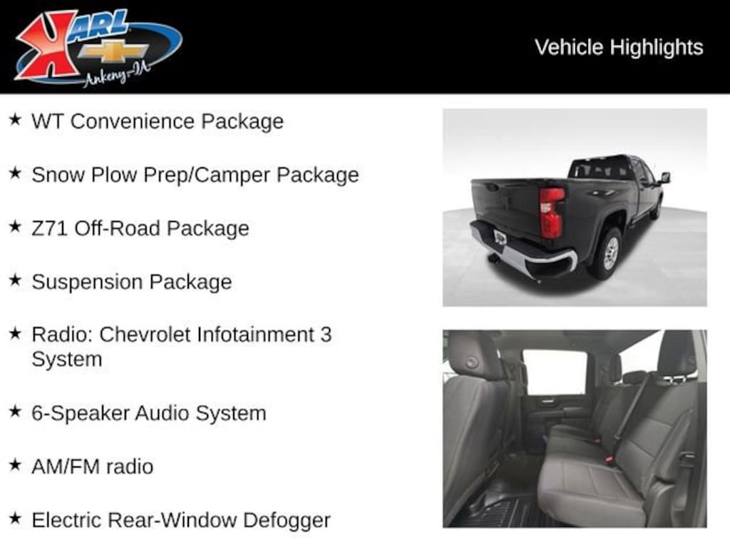 New 2026 Chevrolet Silverado 2500 HD WT Truck Crew Cab