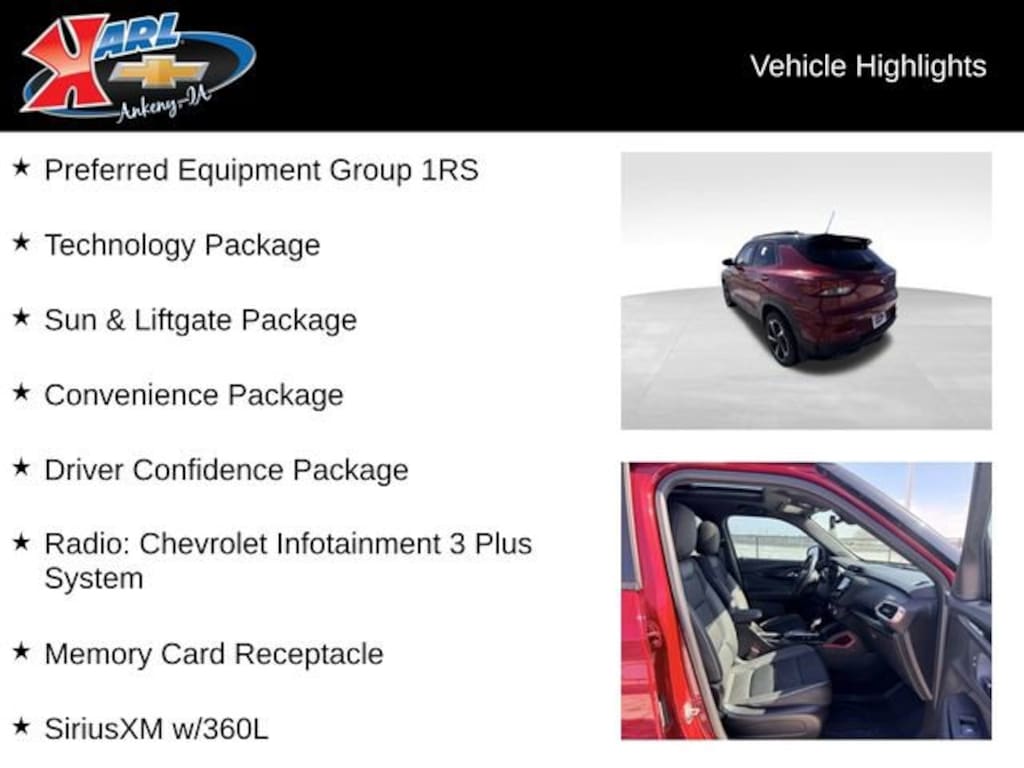 Used 2021 Chevrolet Trailblazer RS SUV