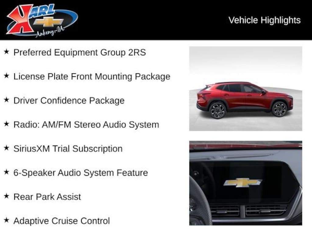 New 2026 Chevrolet Trax 2RS SUV