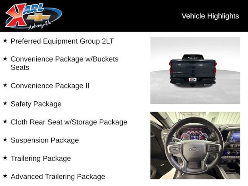 Used 2020 Chevrolet Silverado 1500 LT Trail Boss Truck Crew Cab