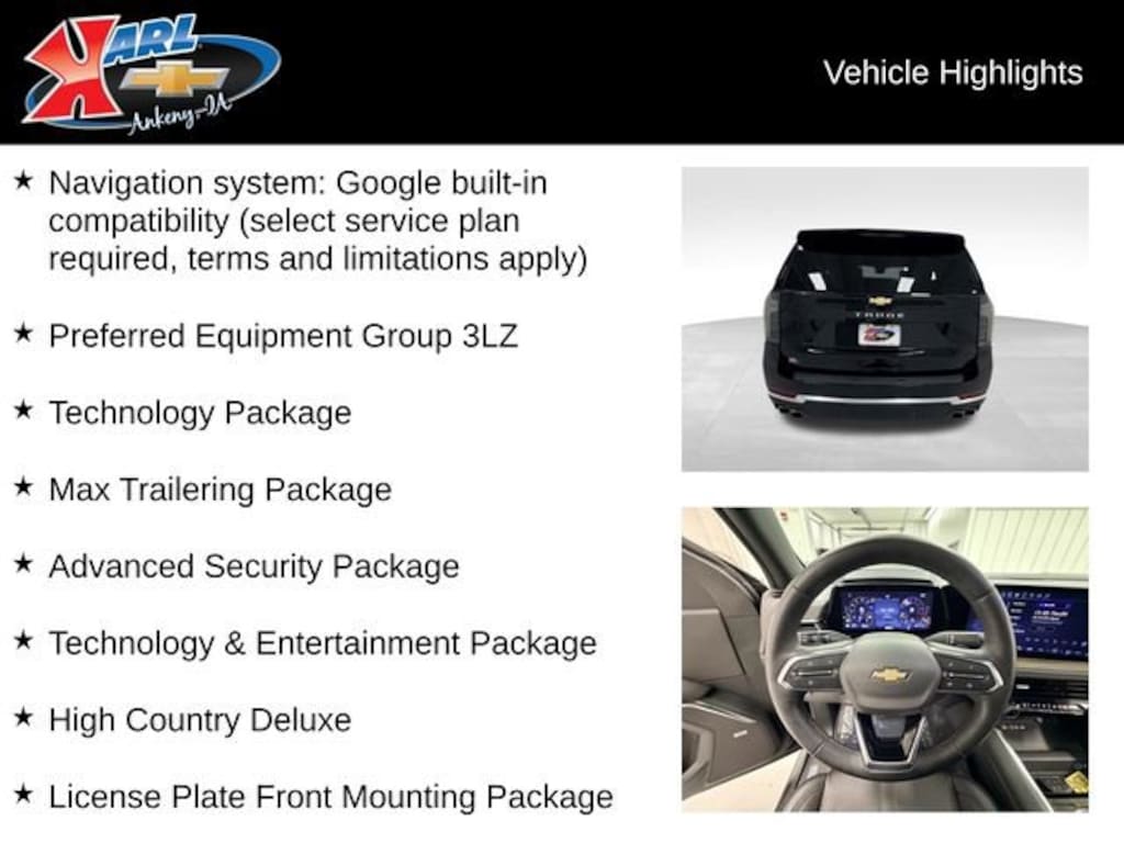 Used 2025 Chevrolet Tahoe High Country SUV