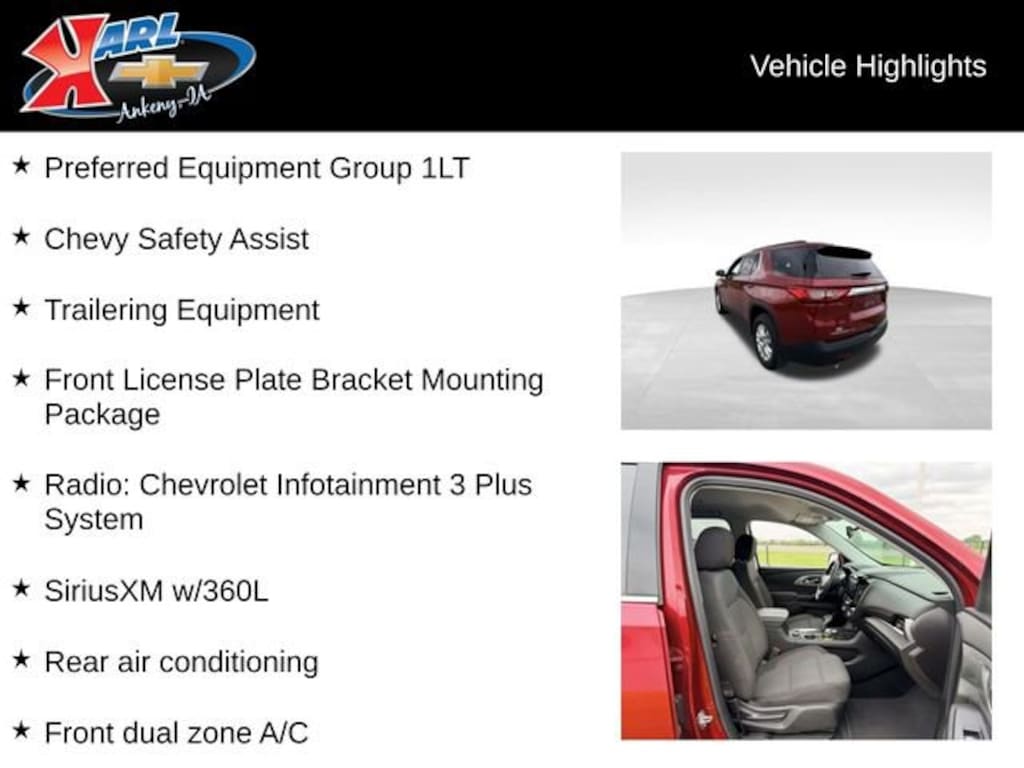 Used 2021 Chevrolet Traverse LT Cloth SUV