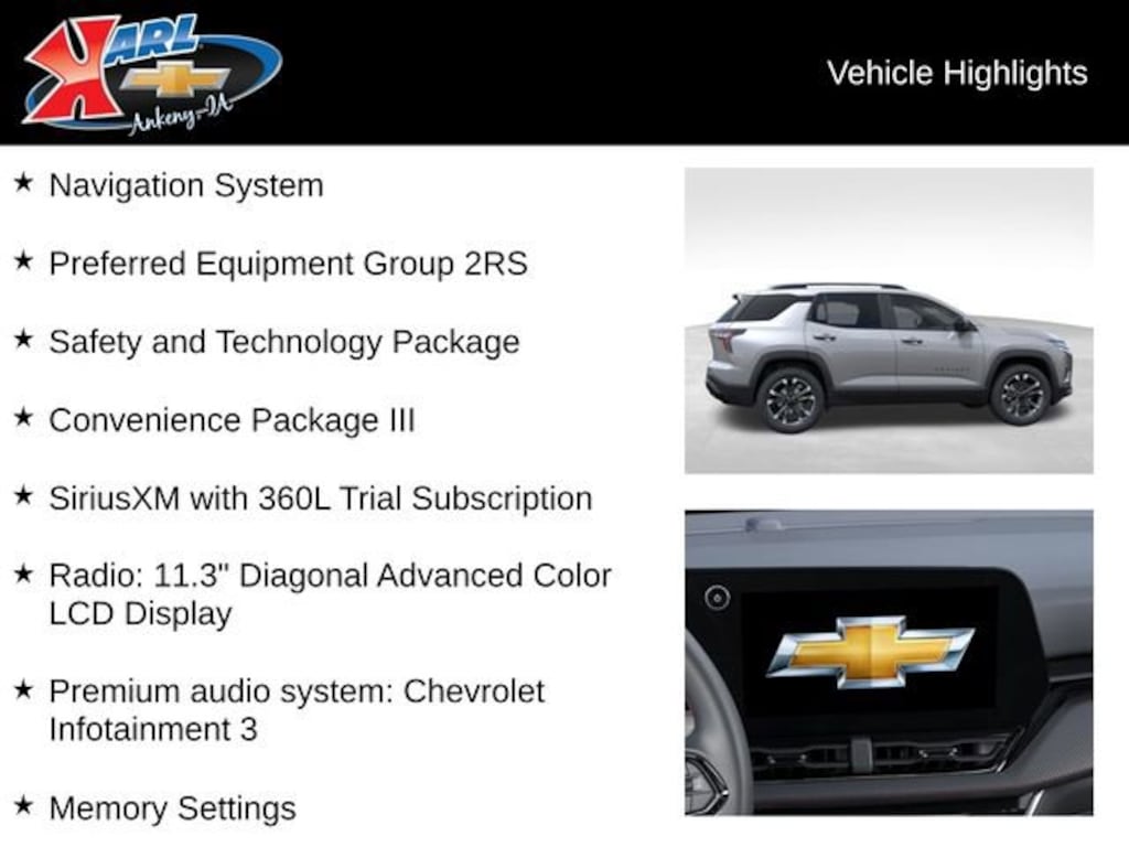 New 2026 Chevrolet Equinox RS SUV