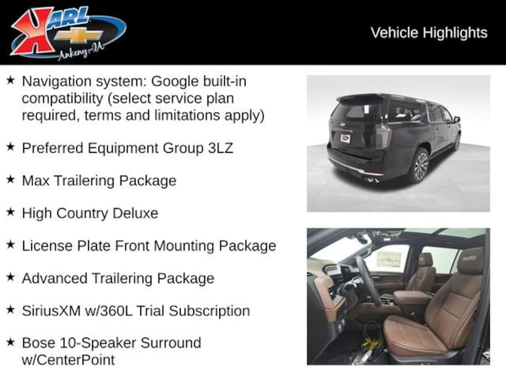 New 2026 Chevrolet Suburban High Country SUV