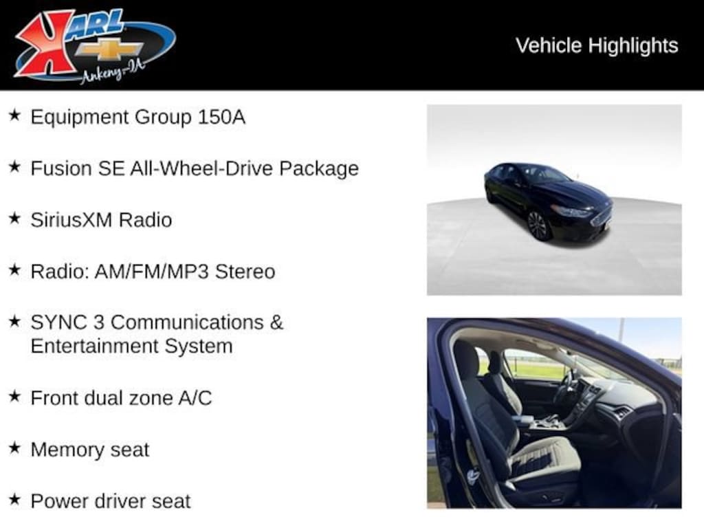 Used 2020 Ford Fusion SE Sedan