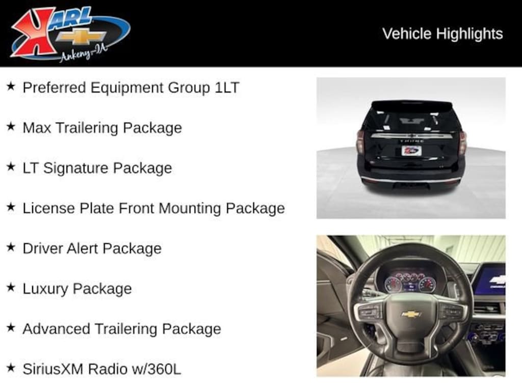 Used 2021 Chevrolet Tahoe LT SUV