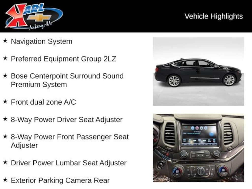 Used 2019 Chevrolet Impala Premier Car