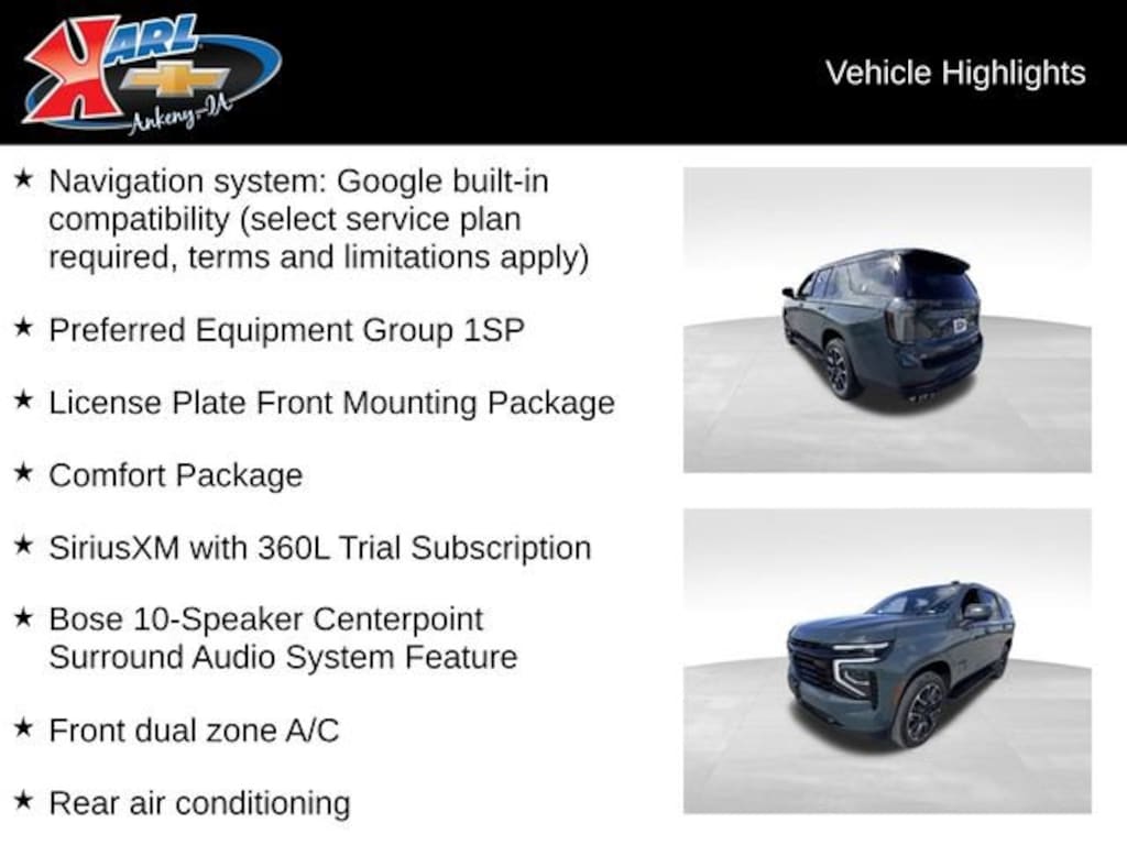 Used 2025 Chevrolet Tahoe RST SUV