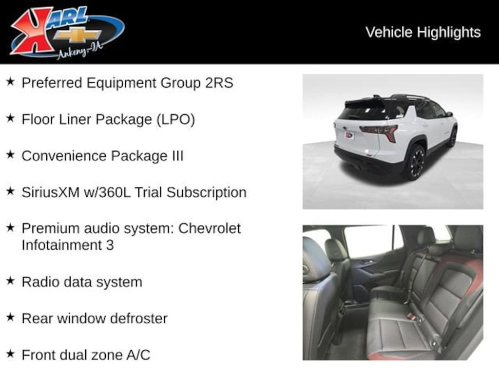 New 2026 Chevrolet Equinox RS SUV