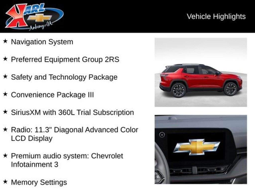New 2026 Chevrolet Equinox RS SUV