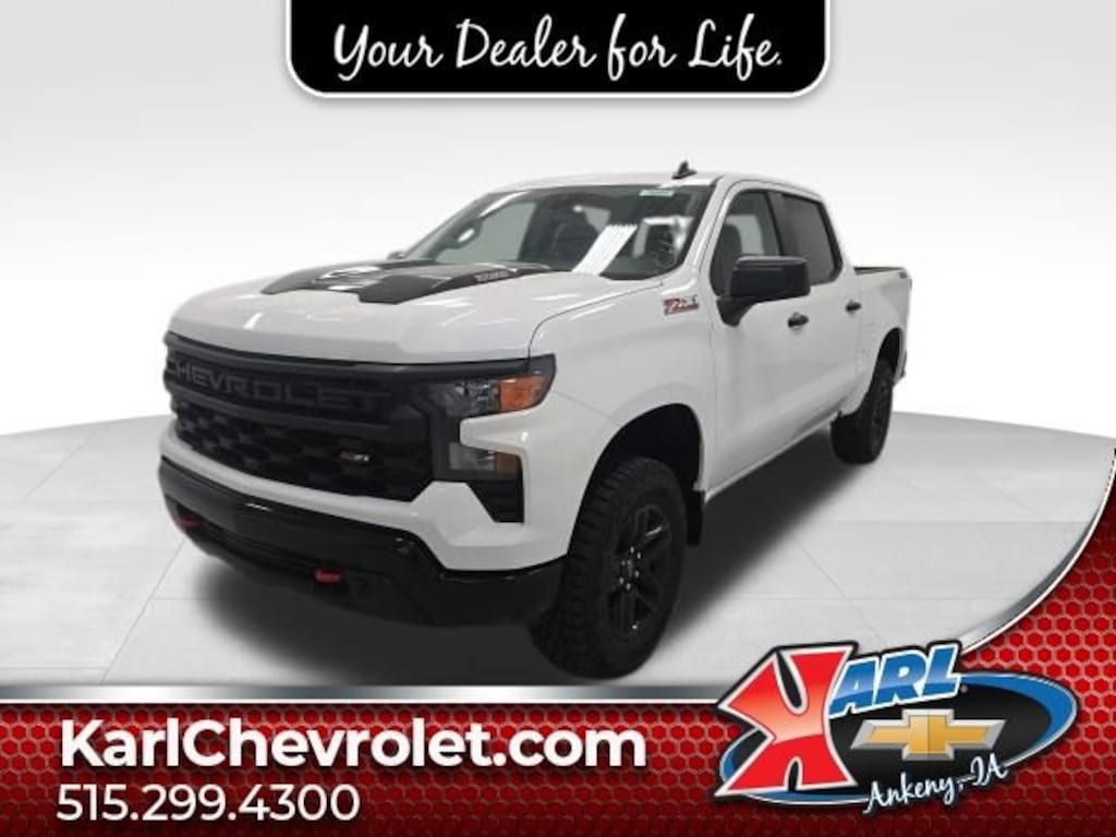 New 2026 Chevrolet Silverado 1500 Custom Trail Boss Truck Crew Cab